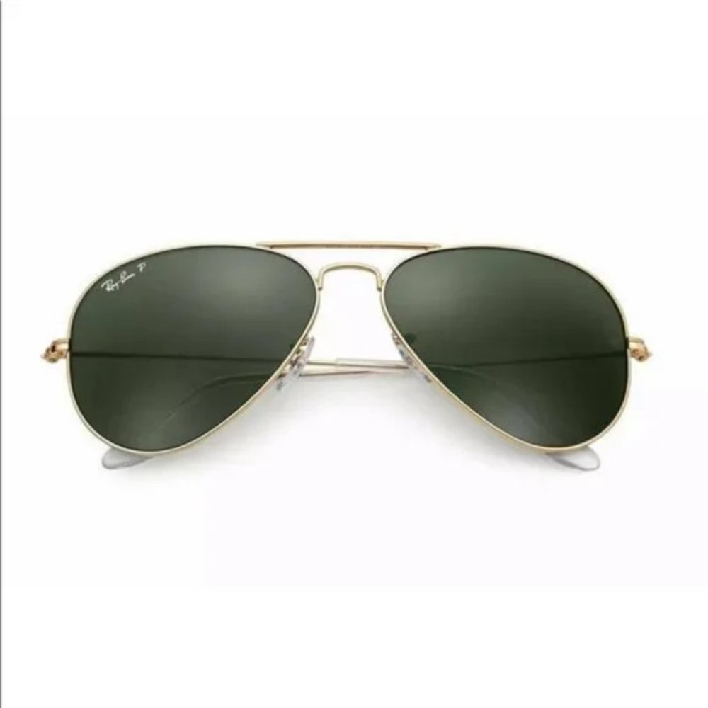 BNWT Rayban Aviator sunglass Gold G15 Polarized lenses 3025 Assorted sizes - Picture 4 of 5